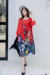騏谷仿真絲夏裝批發(fā) 大碼外披連衣裙的品牌尾貨商機(jī)